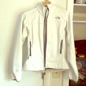 Women’s white North Face coat